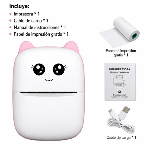 Mini Impresora Térmica Portátil Inalámbrica