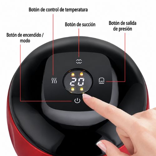 Ventosa Eléctrica Recargable para Masaje