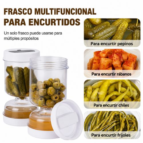 Frasco Escurridor para Aceitunas y Pepinillos