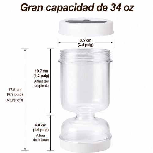 Frasco Escurridor para Aceitunas y Pepinillos