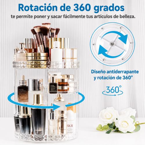 Organizador Giratorio de Cosméticos 360°