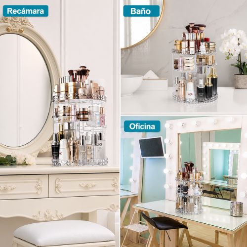 Organizador Giratorio de Cosméticos 360°