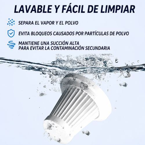 Aspiradora Inalámbrica Portátil para Auto y Hogar
