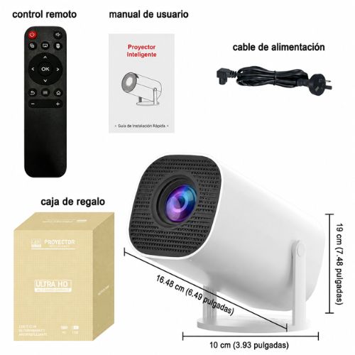 Mini Proyector Portátil WiFi 6 Full HD 4K