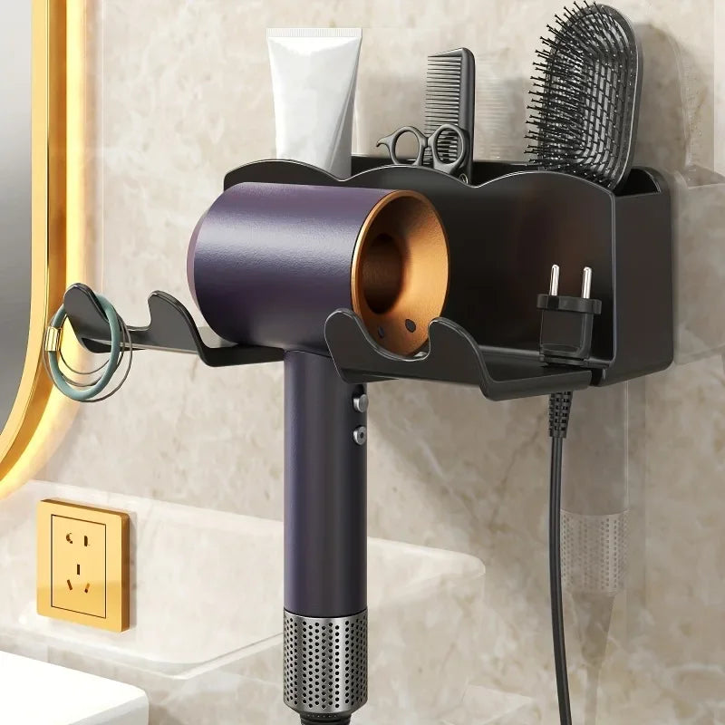 Soporte Adhesivo de Pared para Secador de Cabello